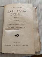 kniha Za hlasem srdce Díl druhý román., Alois Neubert 1927