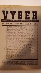 kniha Výběr - Nejlepší a nejzajímavější články současné doby leden 1944, Tisk 1944