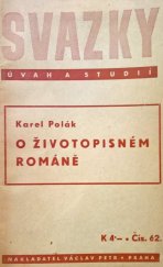 kniha O životopisném románě, Václav Petr 1941