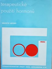 kniha Terapeutické použití hormonů, Spofa 1970