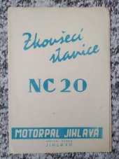 kniha Zkušební stanice NC 20, Motorpal 1951