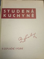 kniha Studená kuchyně na 500 receptů, Vilém Vrabec 1940