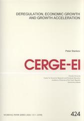 kniha Deregulation, economic growth and growth acceleration, CERGE-EI 2010