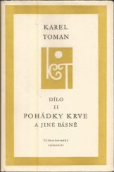 kniha Pohádky krve a jiné básně, Československý spisovatel 1957