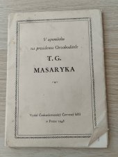 kniha V upomínku na presidenta Osvoboditele Pohlednice, Československý Červený kříž 1948