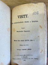 kniha Visity řada prostonárodních článků z lékařství, Edvard Grégr 1894