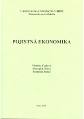 kniha Pojistná ekonomika, Masarykova univerzita 2003