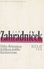 kniha Jan Zahradníček. Dílo III, Český spisovatel 1995