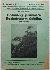 kniha Botanický průvodce Radotínským údolím, [Josef Štorek] 1936