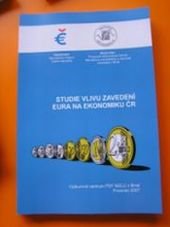 kniha Studie vlivu zavedení eura na ekonomiku ČR, Martin Stříž 2008