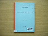 kniha Kapitoly k základům pedagogiky Určeno pro posl. fak. pedagog., Univerzita Jana Evangelisty Purkyně 1989