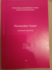 kniha Personální řízení vybrané kapitoly, Vysoká škola ekonomická 1995