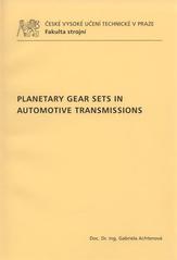 kniha Planetary gear sets in automotive transmissions, ČVUT 2011