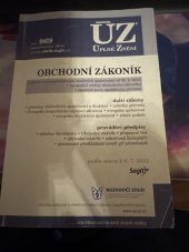 kniha ÚZ č. 970 Obchodní zákoník Úplné znění předpisů, Sagit 2013