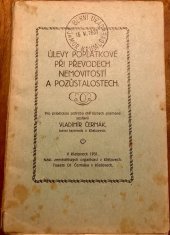 kniha Úlevy poplatkové při převodech nemovitostí a pozůstalostech, Zemědělské organisace 1931