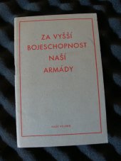 kniha Za vyšší bojeschopnost naší armády, Naše vojsko 1950