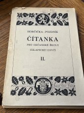 kniha Čítanka pro občanské školy chlapecké i dívčí díl II., OTTO 1921