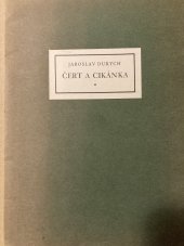 kniha Čert a cikánka, Bohuslav Durych 1927