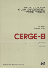 kniha Discrete actions in information-constrained tracking problems, CERGE-EI 2011