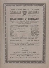 kniha Braniboři v Čechách zpěvohra o třech dějstvích, Fr. A. Urbánek a synové 1928