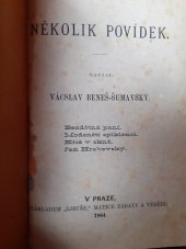 kniha Několik povídek, Libuše, Matice zábavy a vědění 1884