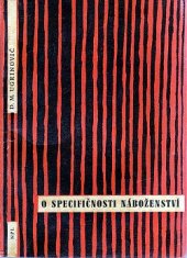 kniha O specifičnosti náboženství, Nakladatelství politické literatury 1963