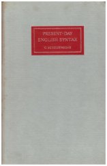 kniha Present - Day English Syntax, Longman 1966