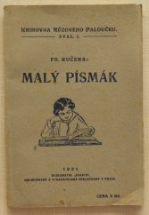 kniha Malý písmák biblické obrázky a rozjímání pro mládež, Kalich 1921