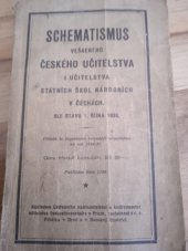 kniha Schematismus veškerého českého učitelstva i učitelstva státních škol národních v Čechách Dle stavu 1. října 1936, Ústřední nakladatelství a knihkupectví učitelstva českoslovanského 1937