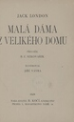 kniha Malá dáma z velikého domu, Bedřich Kočí 1929