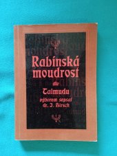 kniha Rabínská moudrost dle talmudu, Votobia 1997