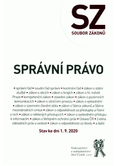 kniha Správní právo Soubor zákonů, Aleš Čeněk 2020