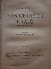 kniha Pán černých králů = (Sandi, the king maker), Karel Voleský 1930