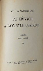 kniha Po křivých a rovných cestách, Českomoravské podniky tiskařské a vydavatelské 1930