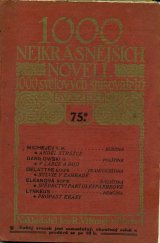 kniha 1000 nejkrásnějších novell 1000 světových spisovatelů. Sv. 75, Jos. R. Vilímek 1914