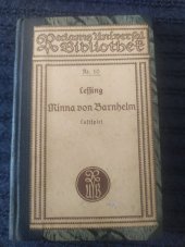 kniha Minna von Bernhelm oder Soldatenglück Ein Luftspiel in fünf Auszügen , Philipp Reclam 1898