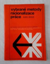 kniha Vybrané metody racionalizace práce, Horizont 1971