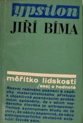 kniha Měřítko lidskosti esej o hodnotě, Mladá fronta 1970