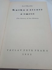 kniha Kniha o životě a smrti = (The History of San Michele), Václav Petr 1932