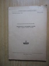 kniha Organizace provádění staveb Část 1, - Systém investiční činnosti - Určeno pro posl. fak. stavební., VUT 1976