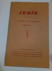 kniha Jeník Povídka z našich dob, Křesťanský Spolek Mládeže 1928