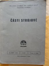 kniha Části strojové, Státní nakladatelství 1949