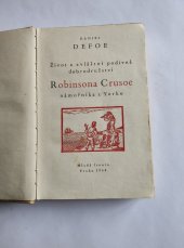 kniha Život a zvláštní podivná dobrodružství Robinsona Crusoe námořníka s Yorku, MF 1964