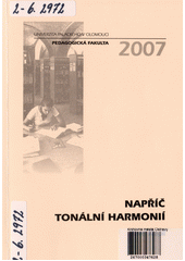 kniha Napříč tonální harmonií, Univerzita Palackého v Olomouci 2007