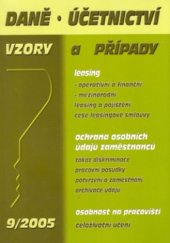 kniha Daně, účetnictví vzory a případy., Poradce 2005