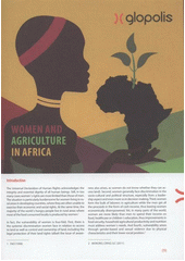 kniha Women and agriculture in Africa, Glopolis 2012