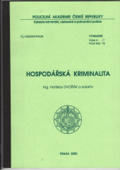 kniha Hospodářská kriminalita, Policejní akademie České republiky 2000