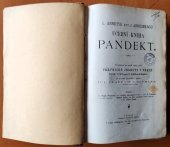 kniha L. Arndtse ryt. z Arnesbergu Učební kniha pandekt, Nákladem Právnické jednoty 1886