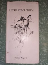 kniha Leťte, ptačí noty [Básně], Měst. NV 1990