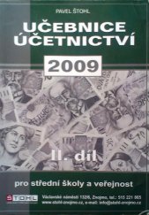 kniha Učebnice účetnictví 2009 pro střední školy a pro veřejnost, Pavel Štohl 2009